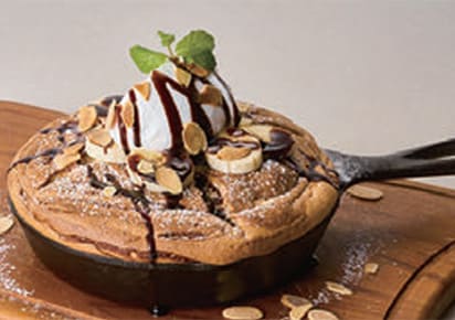 焼きカステラパンケーキ(チョコバナナ)