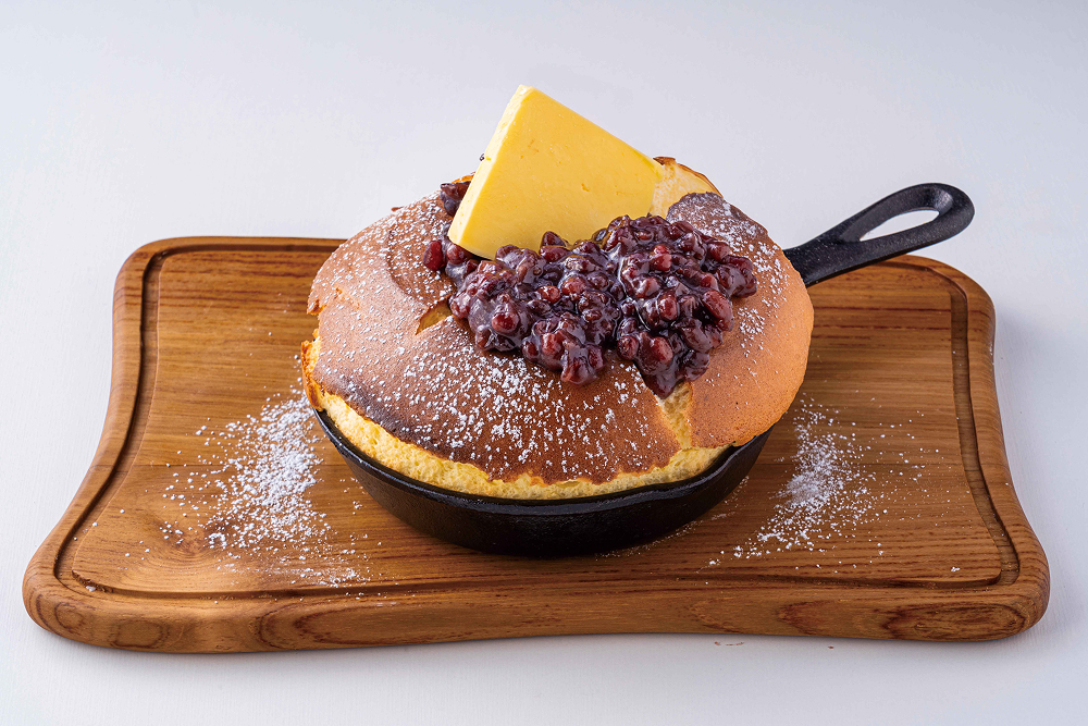 焼きカステラパンケーキ（あんバター）