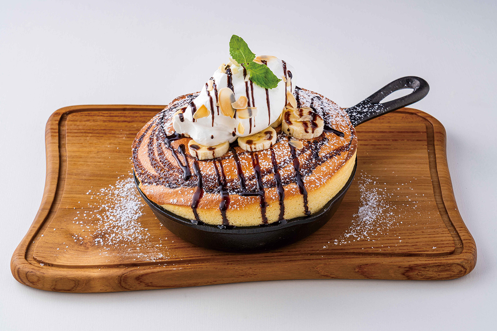 焼きカステラパンケーキ（チョコバナナ）