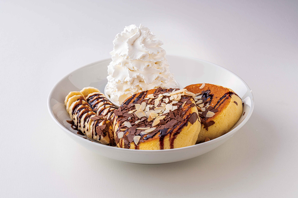 ふわふわチョコバナナパンケーキ